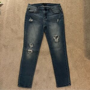 KanCan Dark Blue Distressed Skinny Jeans